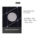 Double Line Fishing Woven Net Fishing Tool Fishing Net Single Wire Dense Eye Fishing Head Woven Net Bag Accessories 53/60/95cm. 