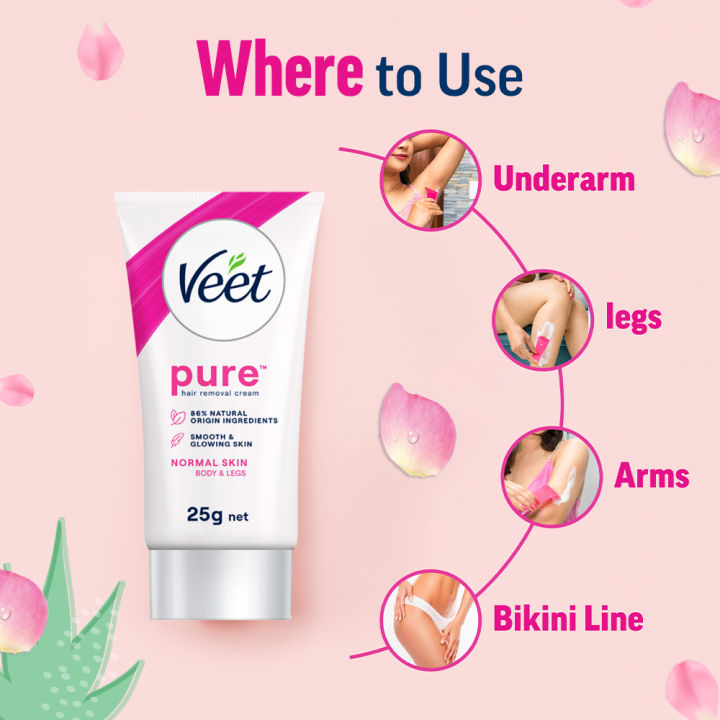 Veet%2025gm%20x%202,%20Normal%20Skin%20Hair%20Removal%20Cream%20for%20Body%20&%20Legs,%20Freshest%20Smell%20with%20Cucumber%20Extract%20Leaves%20Skin%20Feeling%20Smooth,%20Moisturized%20&%20Visibly%20Glowing,%20Dermatologically%20Tested%20-%20Image%204