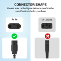 5V 1A Power Adapter for Manscaped Lawn Mower 3.0/2.0 Electric Groin Hair Trimmer Manscape Replacement Charger Supply Cord. 
