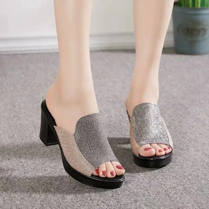 Summer%20New%20High%20Heel%20Slippers%20for%20Women%20Square%20Heel%20Platform%20Women%20Sandals%20Thick-heeled%20Bright%20Leather%20Solid%20Color%20Casual%20Shoes%20-%20Image%207