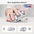 ProtoArc EM01 Trackball Mouse RGB Wireless 2.4G Bluetooth Ergonomic Mouse Rechargeable Rollerball Mice for Laptop PC iPad Mac. 