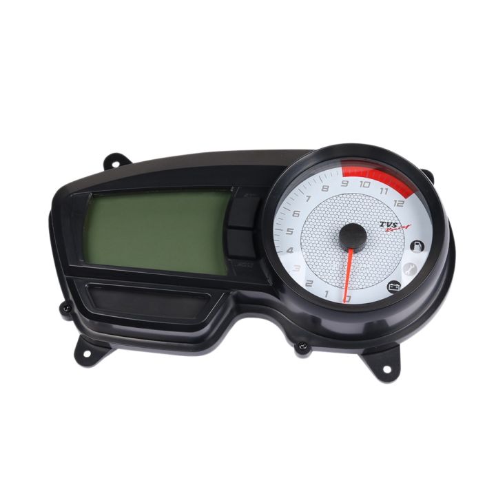 Motorcycle Tachometer Digital Odometer Motocross Speedometer Meter Gauge  Dirt Bike for TVS APACHE RTR 160 CC 180