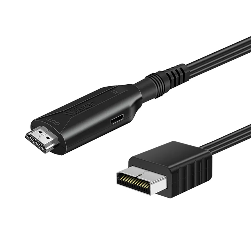 PS2 to HDMI compatible 1 x For PS2 to HDMI compatible Converter 1 Meters 1 x USB Cable Black Daraz .bd
