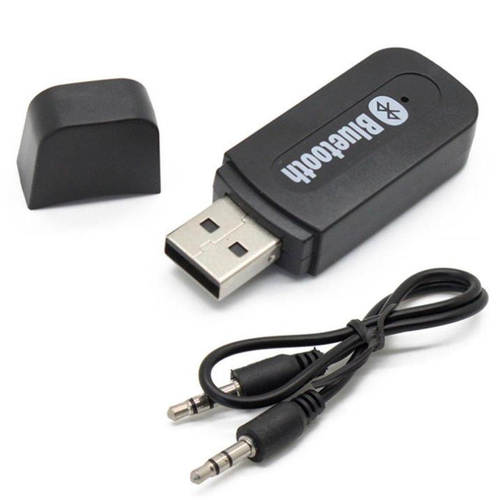 USB Bluetooth MP3/MP4 Music Receiver Adapter 3.5mm Stereo Audio for i-Phone 4 / 4 / 5 - Black