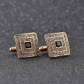 Square Fashion French Cufflinks For Men and Women Shirt Cufflinks (1Pair). 