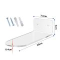 FORIDE 12 Pack Floating Shoe Shelves,White Acrylic Wall Mounted Shoe Display Shelves,for Display Collectible Shoe&Sneaker. 