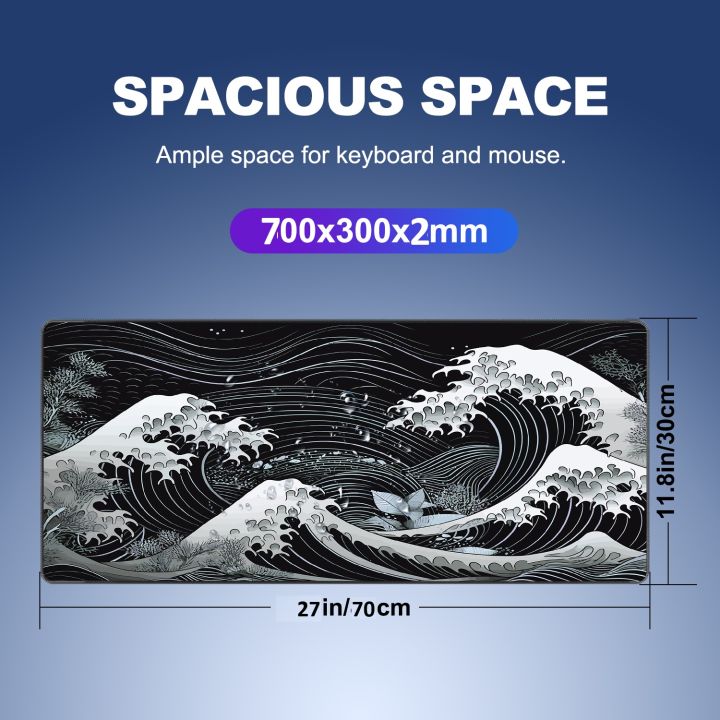 Great%20Wave%20Keyboard%20Texture%20Soft%20Locking%20XL%20XXL%20Non-slip%20Rubber%20Gaming%20Mouse%20Pad%20-%20Image%202