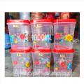 6 Pcs Plastic Jars - 1000ml.