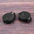 2 Pcs CR2450 Coin Cell Button Battery Socket Holder 2 Pins Black. 