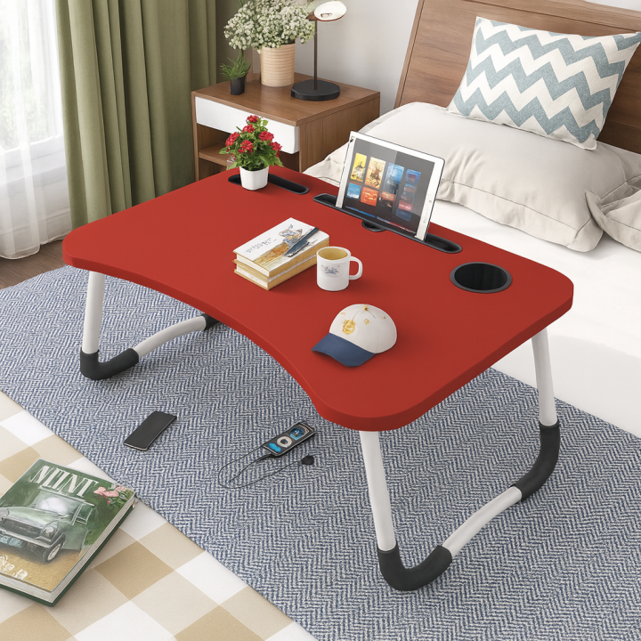 Multipurpose%20Portable%20Folding%20Laptop%20Table%20with%20Cup%20Holder%20"%20Multi-function%20and%20Removable%20Stand%20Folding%20Computer%20Laptop%20Desk%20Small%20Bed%20Desk%20Simple%20Dormitory%20Lazy%20Table%20Bed%20with%20Laptop%20Table%20with%20Holder%20Slot%20Portable%20-%20Image%204