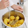 Potato Pusher Smooth Mashed Pressed Potato Ricer Puree Juice Maker Kitchen Stainless Steel Potato Egg Masher Ricer Vegetable Fru-. 