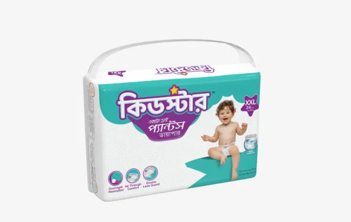 Kidstar%20Ultra%20Soft%20Baby%20Pant%20Diaper%20Extra%20Extra%20Large%20(XXL)%2024Pcs%20Pack%20(15-25%20Kg)%20for%20Kids%20Dryness,%20Safety%20and%20Comfortable%20Pampers%20-%20Image%202