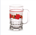 Drinking Water mug Glass For Everyday Use  Crystal Clear transparent Beautiful unique design Water /Drinking /Coke / Sorbat/Milk/ Lassi/ premium  mug 1pc. 