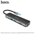 Hoco HB24 Easy Display Type-C Multifunction Docking Hub Adapter (HDMI+USB3.0+USB2.0+SD+TF+PD). 