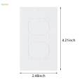 30 Pieces Wall Plate Outlet Sealers Insulation Wall Insulation Gasket for Rocker Duplex. 