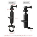 Motowolf 360° Aluminum Motorcycle Handlebar Camera Mount for GoPro Insta360 Osmo and Action Cameras Black 1 Set. 