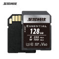 Exascend SDXC Card V60 U3 C10 Essential USH-II 128GB 256GB High Speed read 250MB/S Flash Memory Card Write 180MB/S SD Card. 