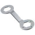 Portable 36mm/ 38mm Hex Wrench Steel Silver Hexagon Spanner Double Ended Washing Machine Spanner Nut Washing Machine. 