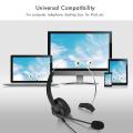 2.5mm Telephone Headset Noise Cancelling Call Center Headset Comfortable Wearing Telephone Headset - Crystal Plug - intl. 