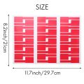 750Pcs Cable Label Sticker Waterproof Electrical Cord Marker Print. 