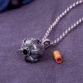 Silver Taishang Laojun Alchemy Furnace Openable Pendant Men's Popular Fashion Retro Necklace Trend Silver Jewelry. 