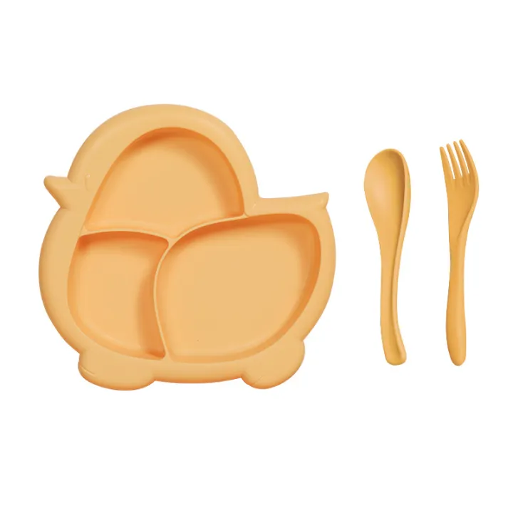 Cartoon%20children's%20dinner%20plate%20plastic%20compartment%20baby%20meal%20plate%20baby%20food%20bowl%20fork%20spoon%20feeding%20tableware%20food%20compartment%20set%20-%20Image%206