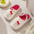 Kuromi Hello Kitty Anime Kawaii Sanrio Cotton Slippers Spring Winter Cute My Melody Cartoon Indoor Home Non-Slip Shoes Girls Toy.