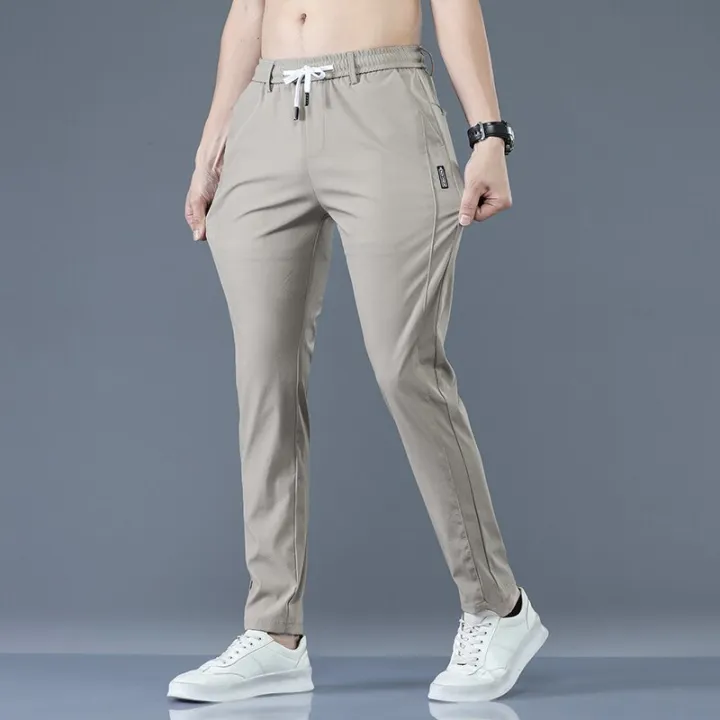 Men's%20Trousers%20Spring%20Summer%20Thin%20Green%20Solid%20Color%20Fashion%20Pocket%20Applique%20Full%20Length%20Casual%20Work%20Pants%20Pantalon%20-%20Image%205