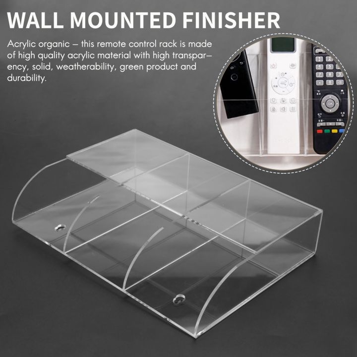 Clear%20Acrylic%20Remote%20Control%20Holder%20Wall%20Mount%20(Three%20Compartments)%20-%20Image%202