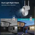 6MP (3MP+3MP) Dual Lens Semi-Outdoor WiFi PTZ Security Camera | Night Vision | Two-Way Audio | 365 Days Warranty. 