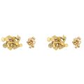 12 Guitar Tuning Pegs VERROUILLAGE Tuner Touches Guitar Strings Button 6L + 6R Gold. 