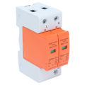 2Pcs SPD Surge Protective Devices Arrester Protector Home Circuit Breaker 2P.