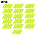 80/40/10PCS Helmet Safety Warning Reflective Stickers Waterproof High Visibility Reflector Tape for Night Riding Walking Car.