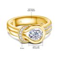 With Certificate Bow Knot Moissanite Ring For Women Wedding Band 7mm 1.2ct Engagement Jewelry Luxury Brand Bride Gift Trending. 