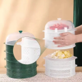 5 Layer Food Plate Cover Dustproof Flyproof Breathable Easy to Multifunctional Leftovers Cover Suitable for Kitchen.