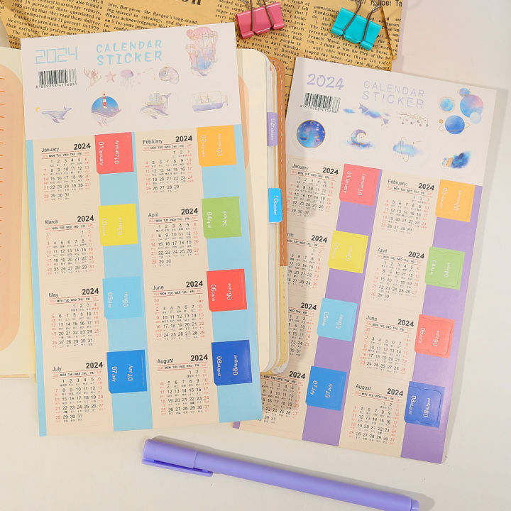 1/2%20Set%20Calendar%20Index%20Sticker%20Month%20Stickers%20Tabs%20Planner%20Adults%202024%20Adhesive%20Bookmark%20Date%20Planners%20-%20Image%202