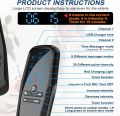 Dual Channel TENS Unit for Pain Relief Rechargeable Electronic Pluse Muscle Stimulator Massager Low-Frequency Multi-Function Physiotherapy Instrument with 10pcs Electrode Pads. 