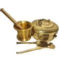 Pitol Panbox Set/Brass Panbox - Pitol Haman Dista/ Brass Haman Dista - Sarta (Combo Set). 