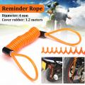 Practical Flexible Security Cable Lock Extender Motorbike Steel Wire Rope Loop 1.2M x 4MM. 