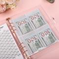 100 Envelopes Money Saving Challenge Binder, Money Saving Binder with Laminated $5050  Sheet & Pre-numbered Pockets. 