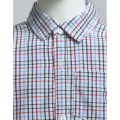SHOISHOB BANGLADESH White Color Cotton Check Patterned Full Sleeves Boys Shirt for Boys Summer Collection. 