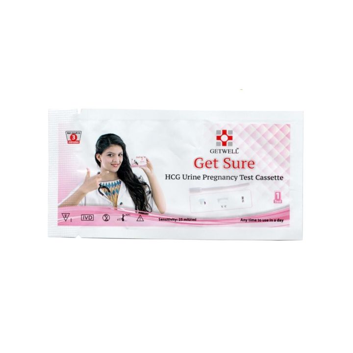 Get Sure Pregnancy Test Cassette Device Kit - Urine HCG Check Strip