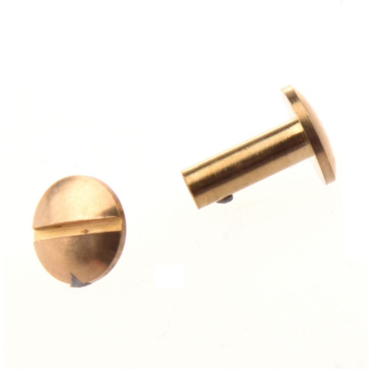 10x%20Arc%20Solid%20Brass%20Button%20Stud%20Screw%20Nail%20Leather%20Rivet%20Belt%2012mm%20-%20Image%203