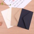 20PCS Classical Kraft Blank Mini Paper Window Envelopes Wedding Invitation Envelope Gift Envelope(Brown). 