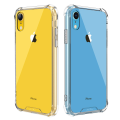 For iPhone XR Premium Silicone Case Crystal Clear Soft TPU Ultra-Thin Transparent Flexible Protective Mobile Phone Back Cover.