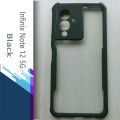 For Infinix Note 12 5G - Transparent Silica Gel Matte ShockProof Slim Thin Back Cover Phone Case With Bumper. 