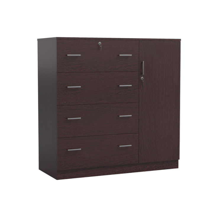 MDF%20Melamine%20Board%20Wardrobe4%20Large%20Drawer%20And%201%20Door%20Cabinet%20by%20Furnisha%20Decor%20premium%20Quality%20Cupboard%20Wardrobe%20-%20Image%202