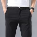 Smart Casual Pants Men Classic Cotton Straight Business Formal Men's Summer Trousers Stretch Pant Clothing Male Pantalon Hombre. 