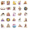 10/30/50pcs Disney Cartoon Movie Tangled Rapunzel Stickers for Kids DIY Laptop Phone Stationery Waterproof Vinyl Anime Sticker. 