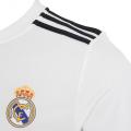 2018-19 Real Madrid Home Short Sleeve Jersey - Mesh Cotton -  White. 